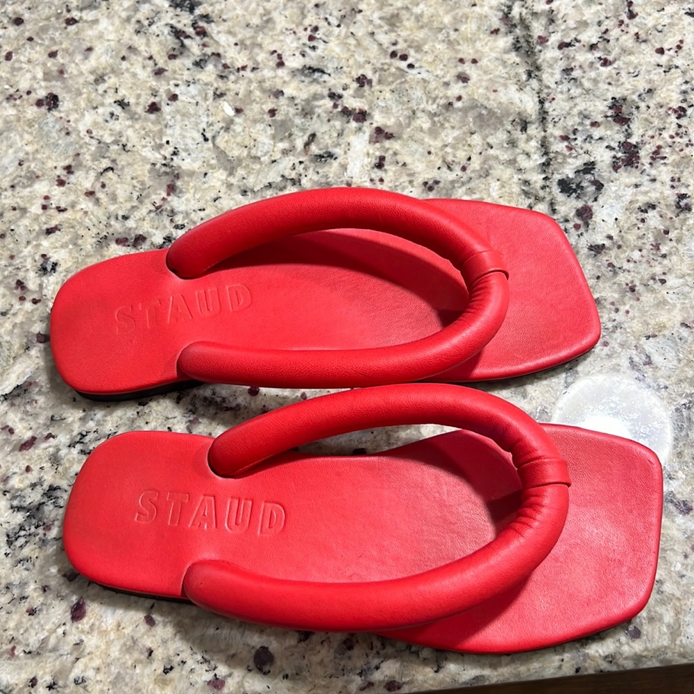 Staud Rio Red Sandals